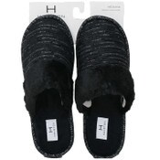 Wholesale - S-XL WOMEN BLK SHIMMER PLEATED SLIPPER HALSTON C/P 18